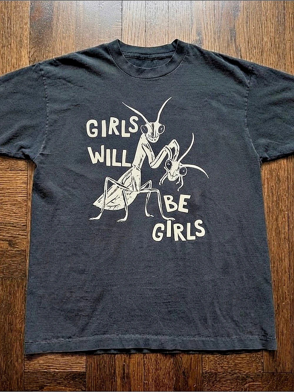 Gildan Girls Will Be Girls Graphic Tee Black & White